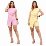 Conjunto feminino assimétrico