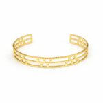 Bracelete Trabalhado Dourado