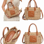 Bolsa Palha Premium com Detalhes em Couro