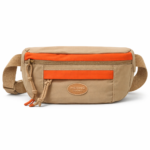 Pochete Hering Cosmo Bege com Detalhes em Laranja