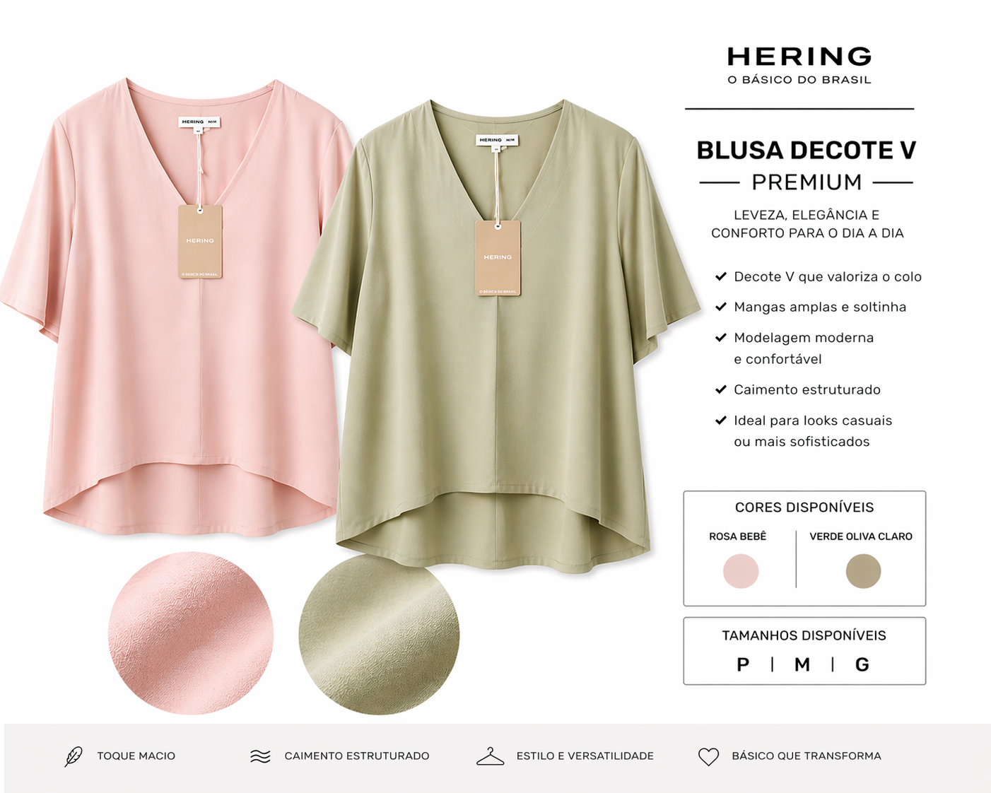 file_00000000149c720e8f727551e1c58307 Blusa Decote V Premium Hering - Imagem 1