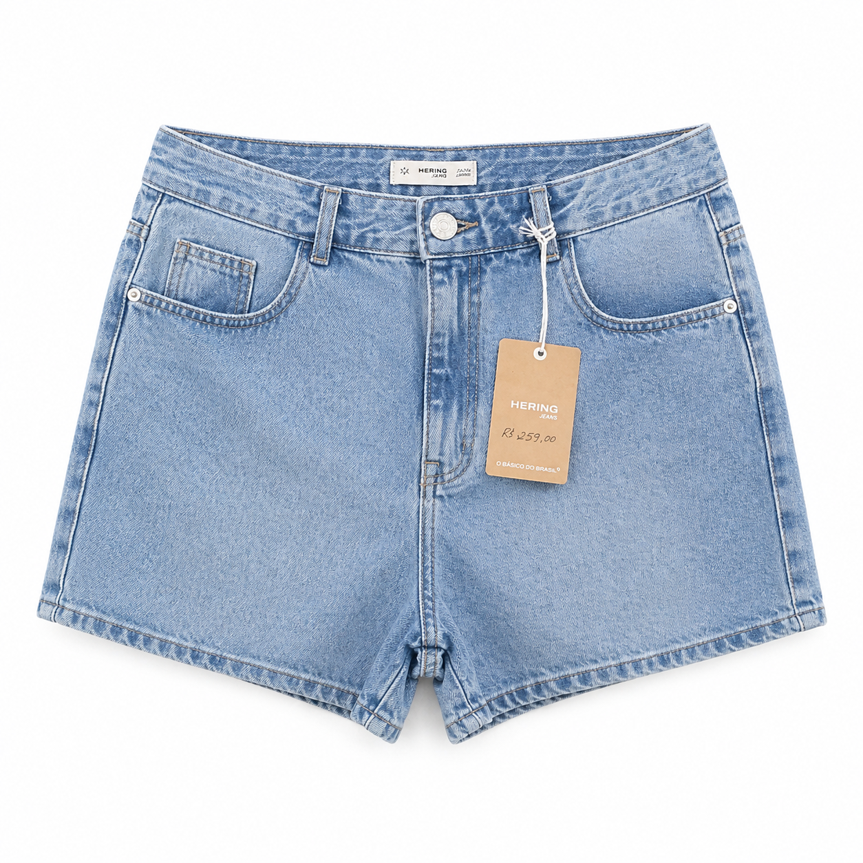 file_000000003294720e846ae56235574328 Short Jeans Claro Hering Feminino - Imagem 1