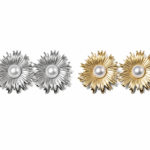 Brinco Flor Radiante com Pérola