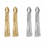 Brinco Maxi Franja Glam