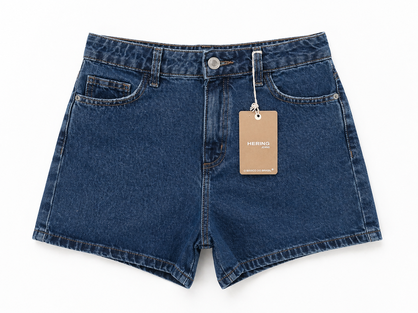 file_000000008c68720e95d324d8c74bbedd Short Jeans Escuro Hering Feminino Básico - Imagem 1